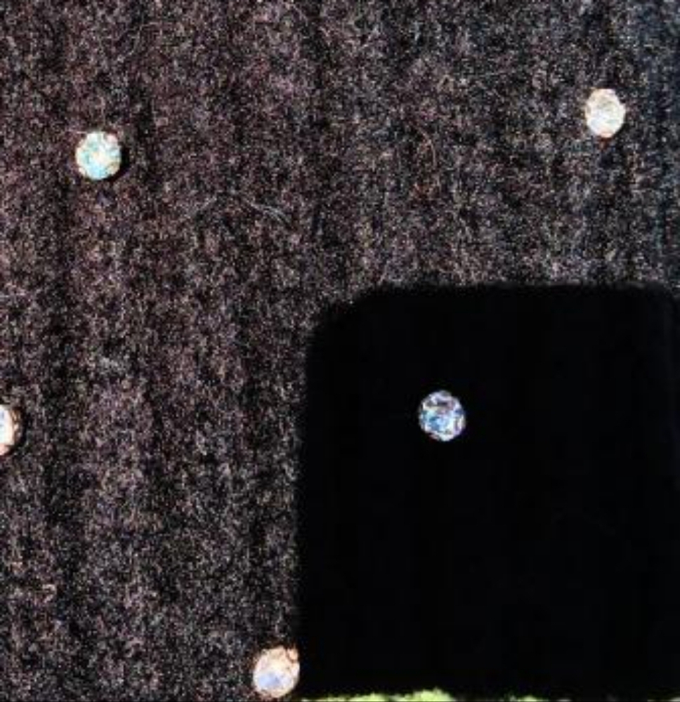 Black Rhinestone Scarf - Picture 5 of 5